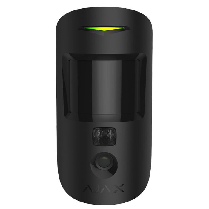 Бездротовий датчик руху Ajax HDR MotionCam (PhOD) з підтримкою фотоверифікації тривог, функцій «Фото за запитом» і «Фото за сценарієм» Black (MotionCam (PhOD))