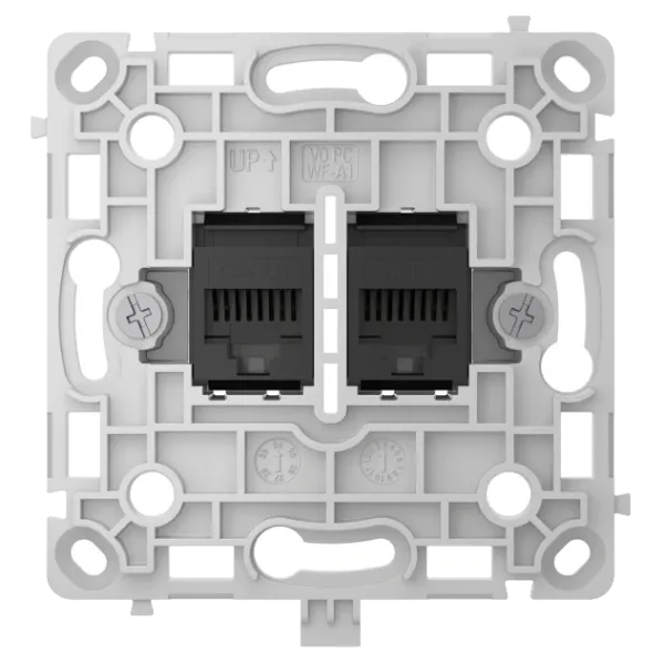 Ajax OutletCore (LAN) black Механізм інтернет розетки