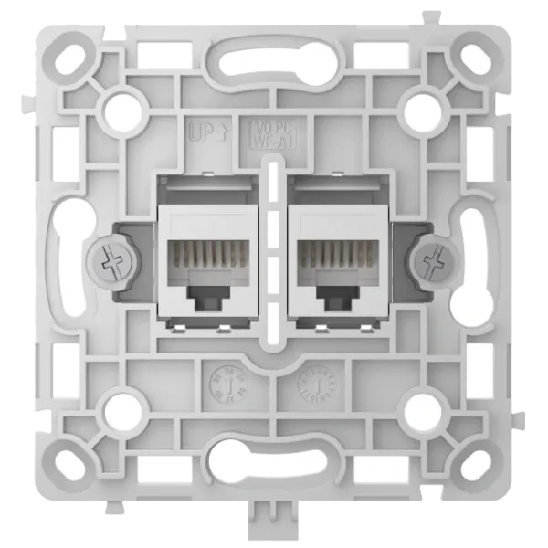 Ajax OutletCore (LAN) white Механізм інтернет розетки