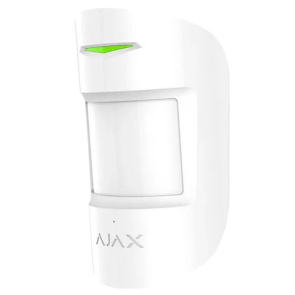 Ajax CombiProtect S (8PD) white Бездротовий комбінований сповіщувач руху та розбиття скла