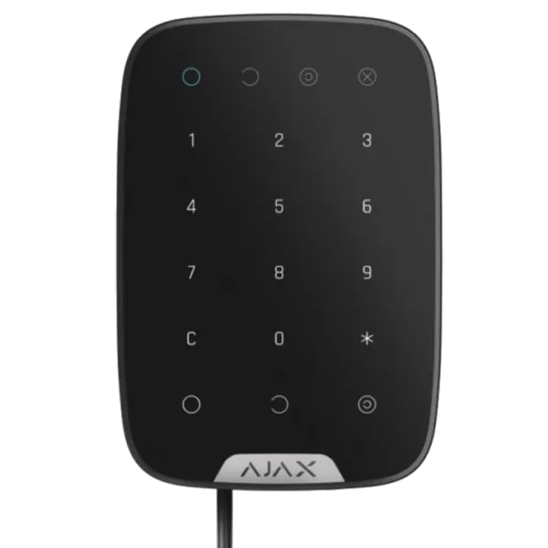 Ajax Keypad Fibra black Дротова сенсорна клавіатура