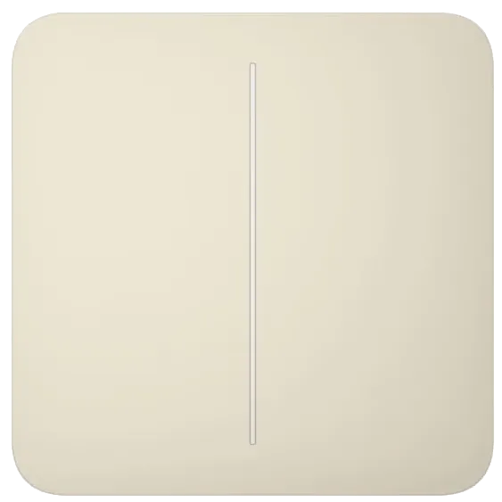 Ajax SoloButton (2-gang) [55] ivory Кнопка двоклавішного вимикача