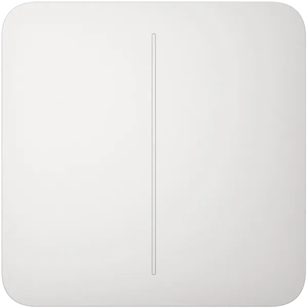 Ajax SoloButton (2-gang) [55] white Кнопка двоклавішного вимикача