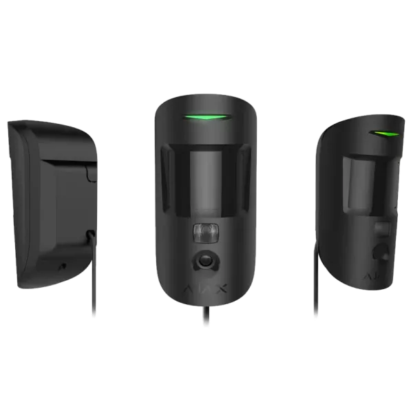 Ajax MotionCam (PhOD) Fibra black Дротовий сповіщувач руху з підтримкою фотоверифікації