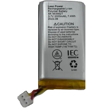 XK-953562T 3.7V 2000mA/3-х піновий Акумулятори Ajax Hub, Hub Plus, Hub 2, Rex