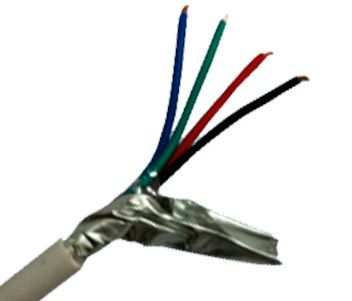 Кабель 4x0.22 Бухта сигнального кабелю 4x0.22 (100 м)