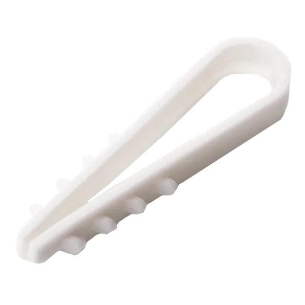 APRO FT-6 Дюбель-ялинка 6 мм під круглий кабель білий (пач. 100 шт.)