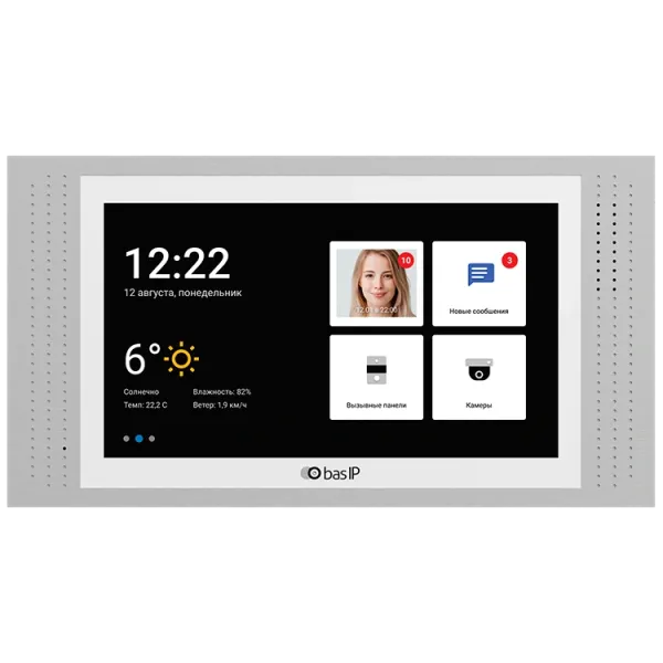 Bas-IP AT-07L white IP-відеодомофон 7"