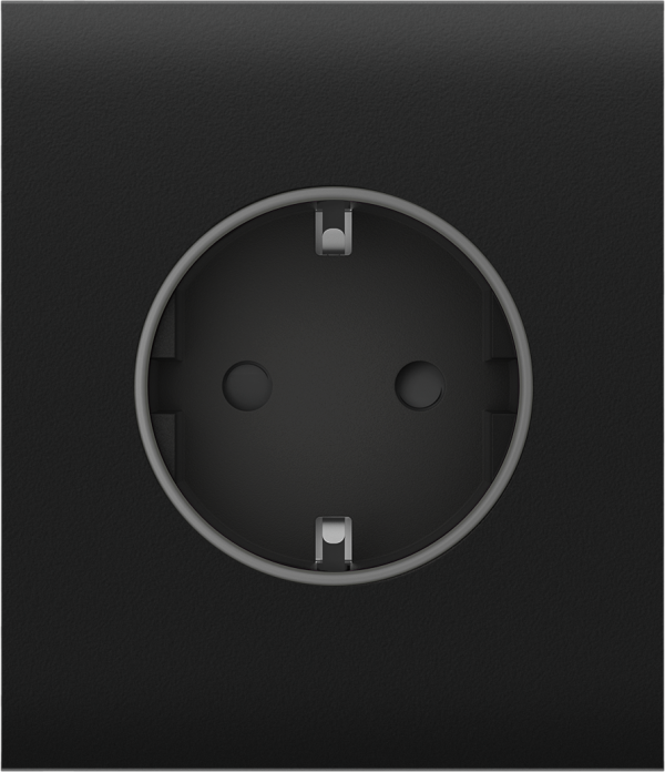 Центральна панель для вбудованої розетки Ajax СenterCover (basic) Black