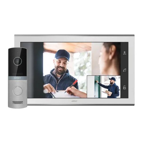 Відеодомофон Arny AVD-1321 (AVD-1030 2Мп PiP + AVP-NG230 1Мп) White + Silver