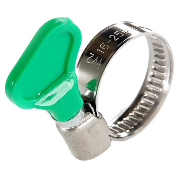 APRO W2 16-25мм (50шт) Хомут черв'ячний з метеликом нержавіючий