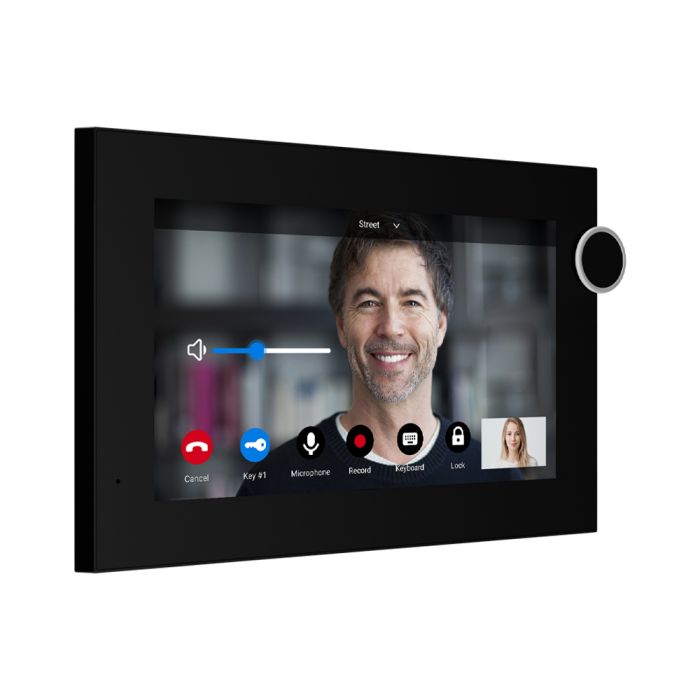 IP-відеодомофон Bas-IP AZ-07L Android 7" black з можливістю горизонтального та вертикального монтажу