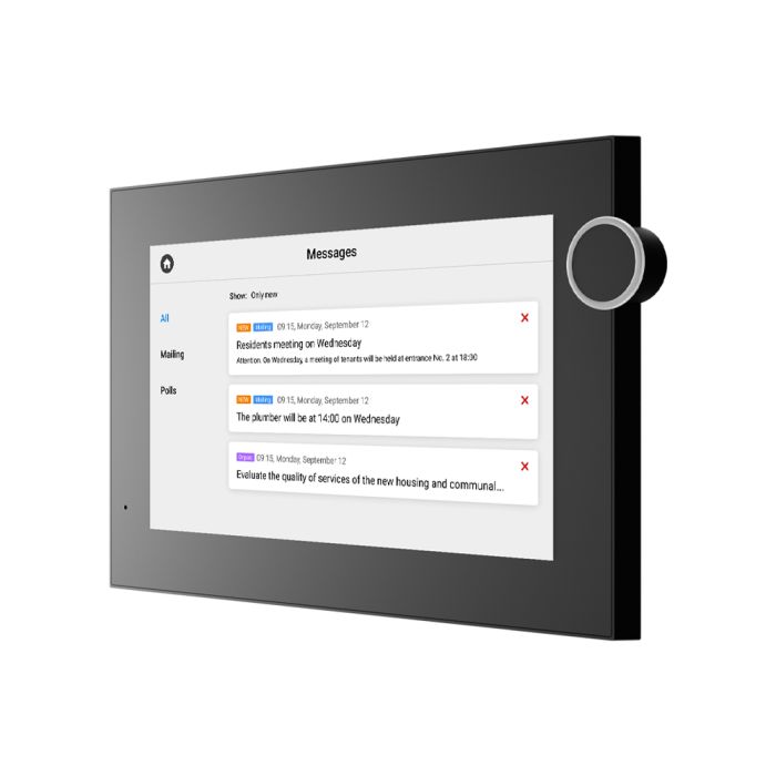 IP-відеодомофон Bas-IP AZ-07L Android 7" black з можливістю горизонтального та вертикального монтажу