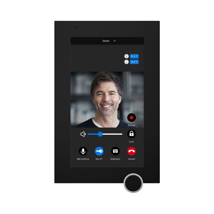 IP-відеодомофон Bas-IP AZ-07L Android 7" black з можливістю горизонтального та вертикального монтажу