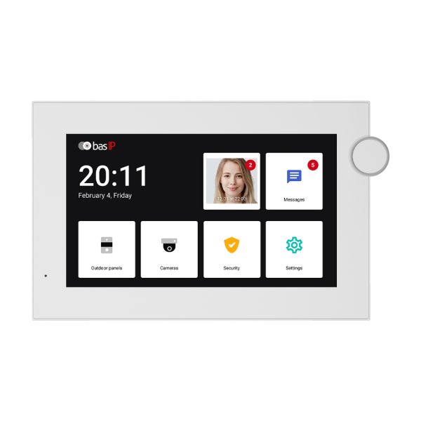 IP-відеодомофон Bas-IP AZ-07LF Android 7" Wi-Fi white з можливістю горизонтального та вертикального монтажу