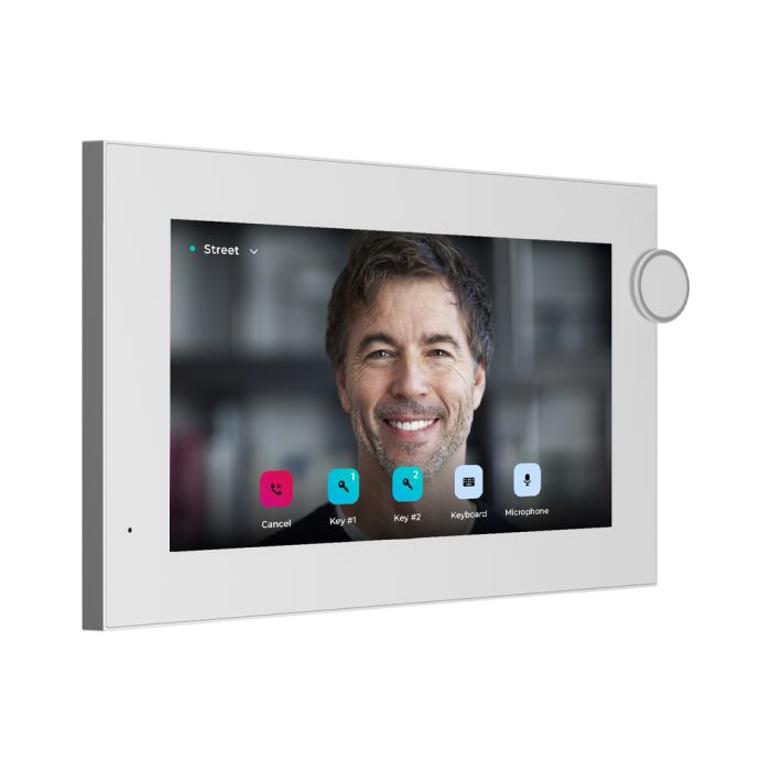 IP-відеодомофон Bas-IP AZ-07LL Linux 7" white з можливістю горизонтального та вертикального монтажу