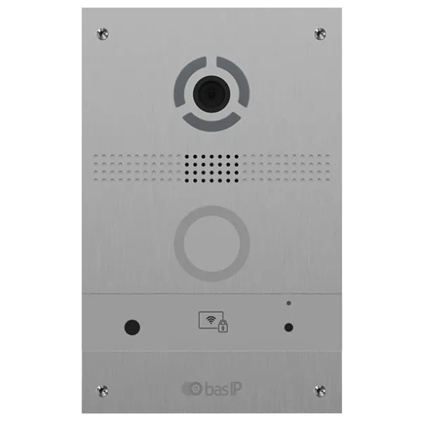 Bas-IP AV-08FB silver IP панель виклику з розпізнаванням облич і зчитувачем UKEY