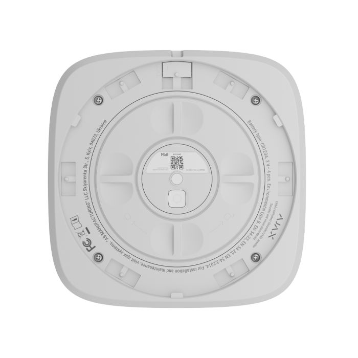 Бездротовий адресний пожежний оповіщувач Ajax EN54 FireProtect (Sounder/VAD) Jeweller white світлозвуковий