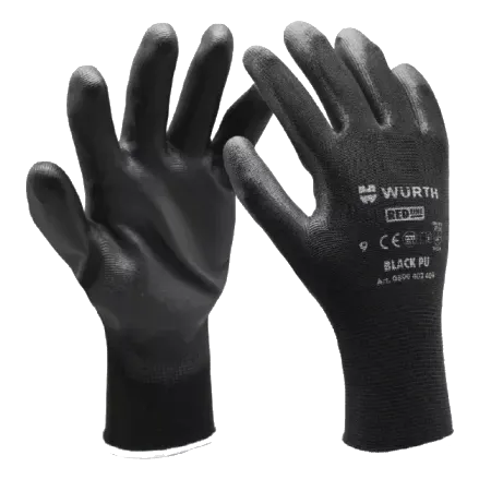 Wurth Black PU р.10 Рукавиці монтажні