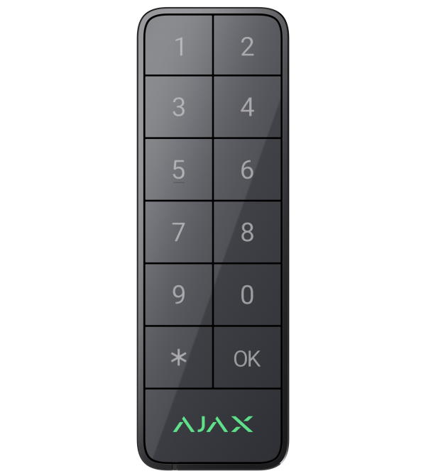 Дротова клавіатура Ajax Superior KeyPad Outdoor Fibra Graphite (117761.285.GP)