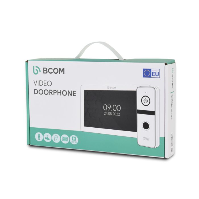 Комплект відеодомофона BCOM BD-780 White Kit: відеодомофон 7" і відеопанель