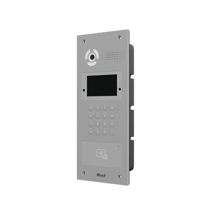 Багатоабонентська IP панель виклику Bas-IP AA-07BD silver зі зчитувачем UKEY для IP-домофонів