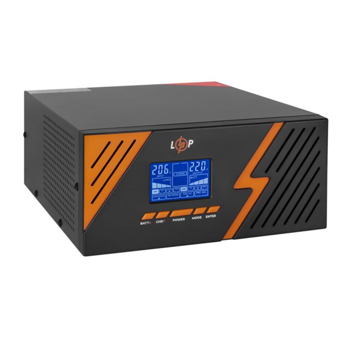Джерело безперебійного живлення Logicpower LPM-PSW-1500VA Black 12V (1050 Вт) з правильною синусоїдою