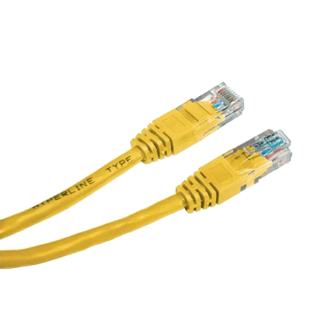Патч-корд  E-server UTP,  0.5 м, кат. 5e жовтий