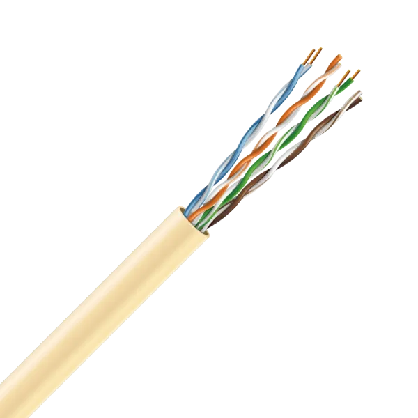 Кабель UTP Cat. 5e U/UTP LSZH мідь безгалогенна LSZH 4х2х24 AWG (70328) бухта 305м. Жовтий ЗЗКМ
