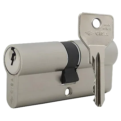 CISA C2000 70 (35*35) нікель матовий 3 ключі Циліндр