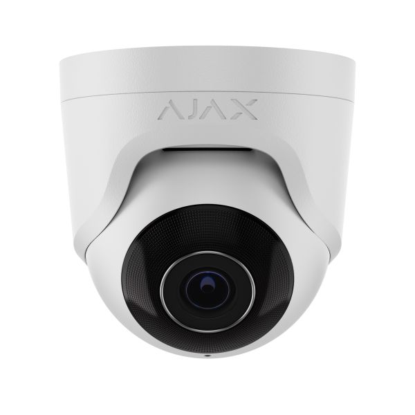 Дротова охоронна IP-камера Ajax TurretCam (5 Mp/2.8 mm) White