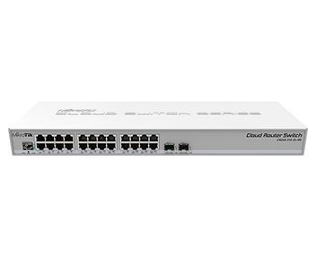MikroTik CRS326-24G-2S+RM L2 Комутатор 24 порти керований