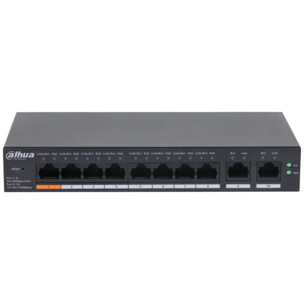 Dahua DH-CS4010-8ET-60 PoE Комутатор 8 портів керований