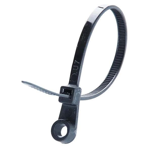 APRO 5х200 Стяжка кабельна з кiльцем чорна (пач. 100 шт.)