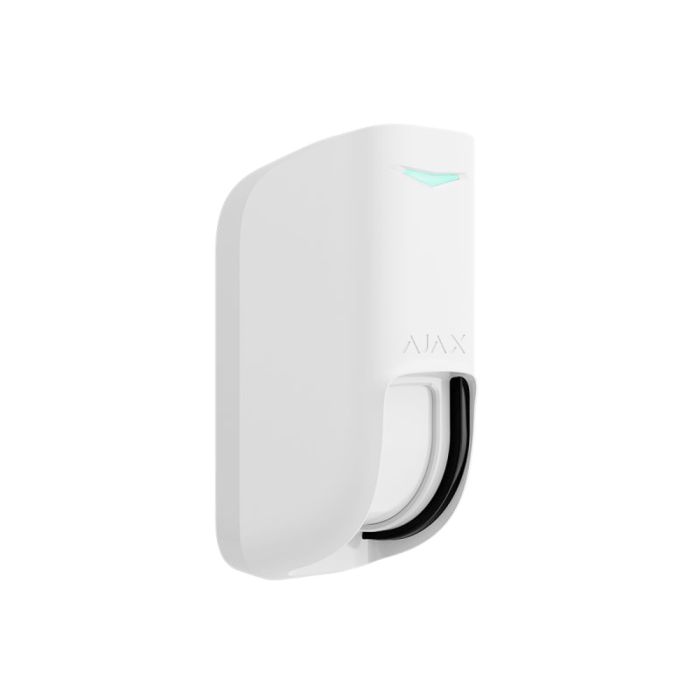 Бездротовий вуличний датчик руху «штора» Ajax Curtain Outdoor Jeweller White з технологією подвійного виявлення