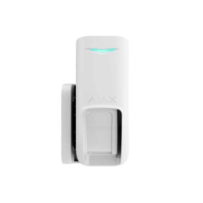 Бездротовий вуличний датчик руху «штора» Ajax Curtain Outdoor Jeweller White з технологією подвійного виявлення