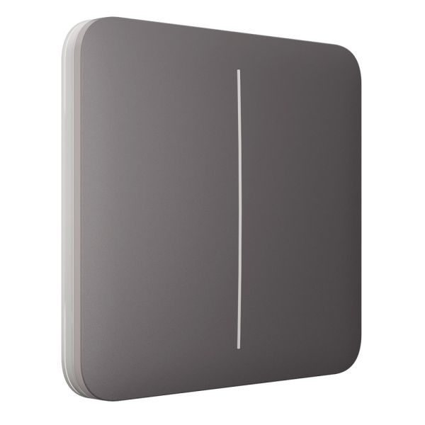 Вимикач Ajax LightSwitch 2-gang Grey двоклавішний