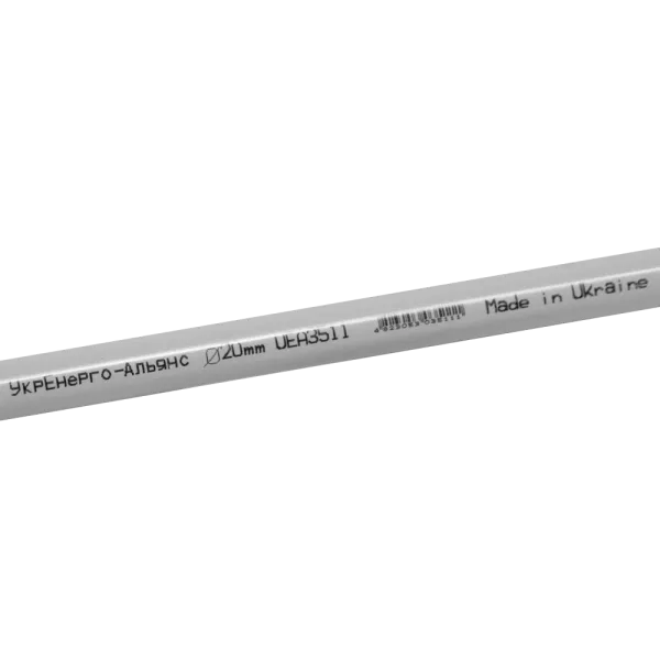 UEA ПВХ 20мм 3м Труба жорстка гладка з розтрубом