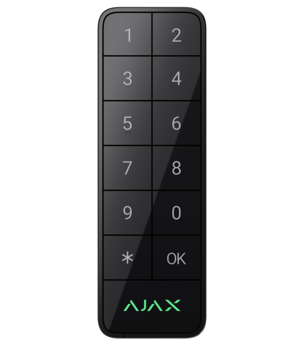 Дротова клавіатура Ajax Superior KeyPad Outdoor Fibra Black (117760.285.BL)