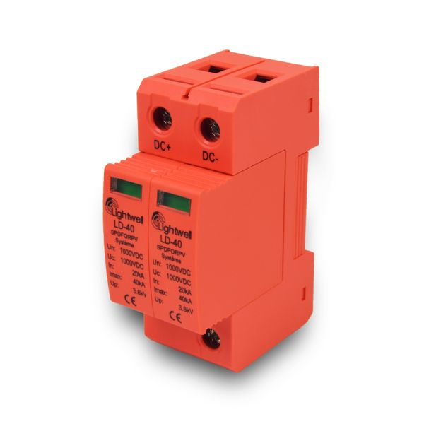 Пристрій захисту від перепадів напруги Lightwell LD-40 2P 1000V