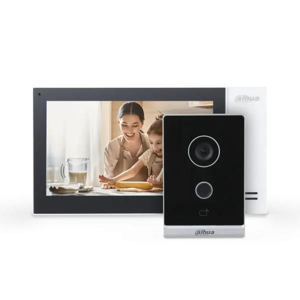 Dahua Standart DHI-VTO2211G-WP-S2 + DHI-VTH2421FW-P (білий домофон) Комплект відеодомофона