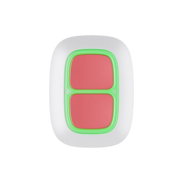 Бездротова екстрена кнопка Ajax DoubleButton White