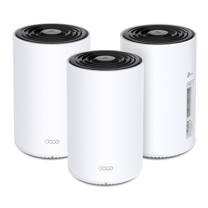 Домашня Powerline Mesh Wi-Fi система TP-LINK DECO PX50 3PK AX3000, 3xGE LAN/WAN, Powerline G1500
