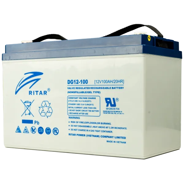 Ritar DG12-100 100А•г 12В гелева Свинцево-кислотна акумуляторна батарея