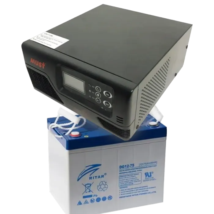MUST EP20-R600W + 12V 75Ah DG12-75 Комплект ДБЖ + АКБ