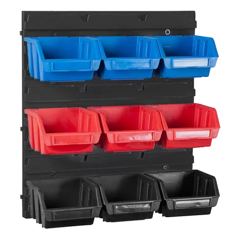 QBRICK Fixing Wall 350 з лотками для інструментів 9 штук (345 x 385 x 90) Настінний органайзер