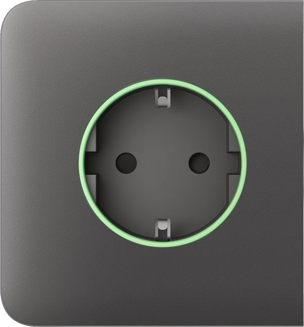 Бічна панель для вбудованої розетки Ajax SideCover (smart) Gray