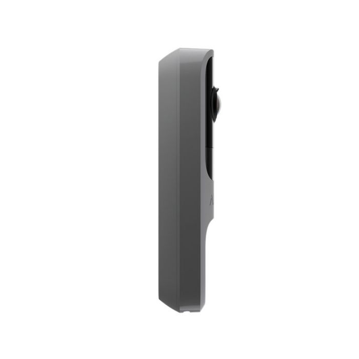 Відеодзвінок Ajax DoorBell grey з вбудованим штучним інтелектом, ІЧ-сенсором та керуванням у застосунках