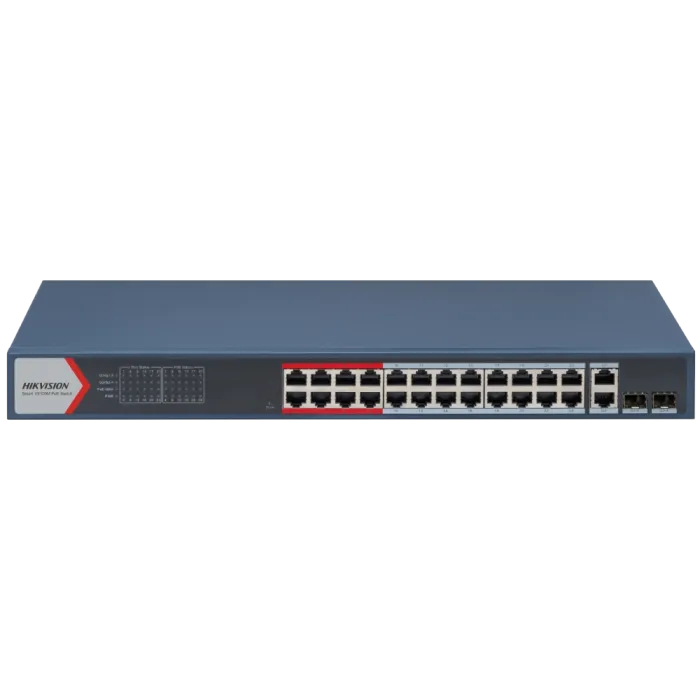 Hikvision DS-3E1326P-EI(B) POE Комутатор 24 порти керований