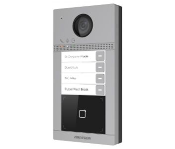 DS-KV8413-WME1/Flush 2 Мп IP виклична панель на 4 абонента c ІК підсвічуванням і Wi-Fi